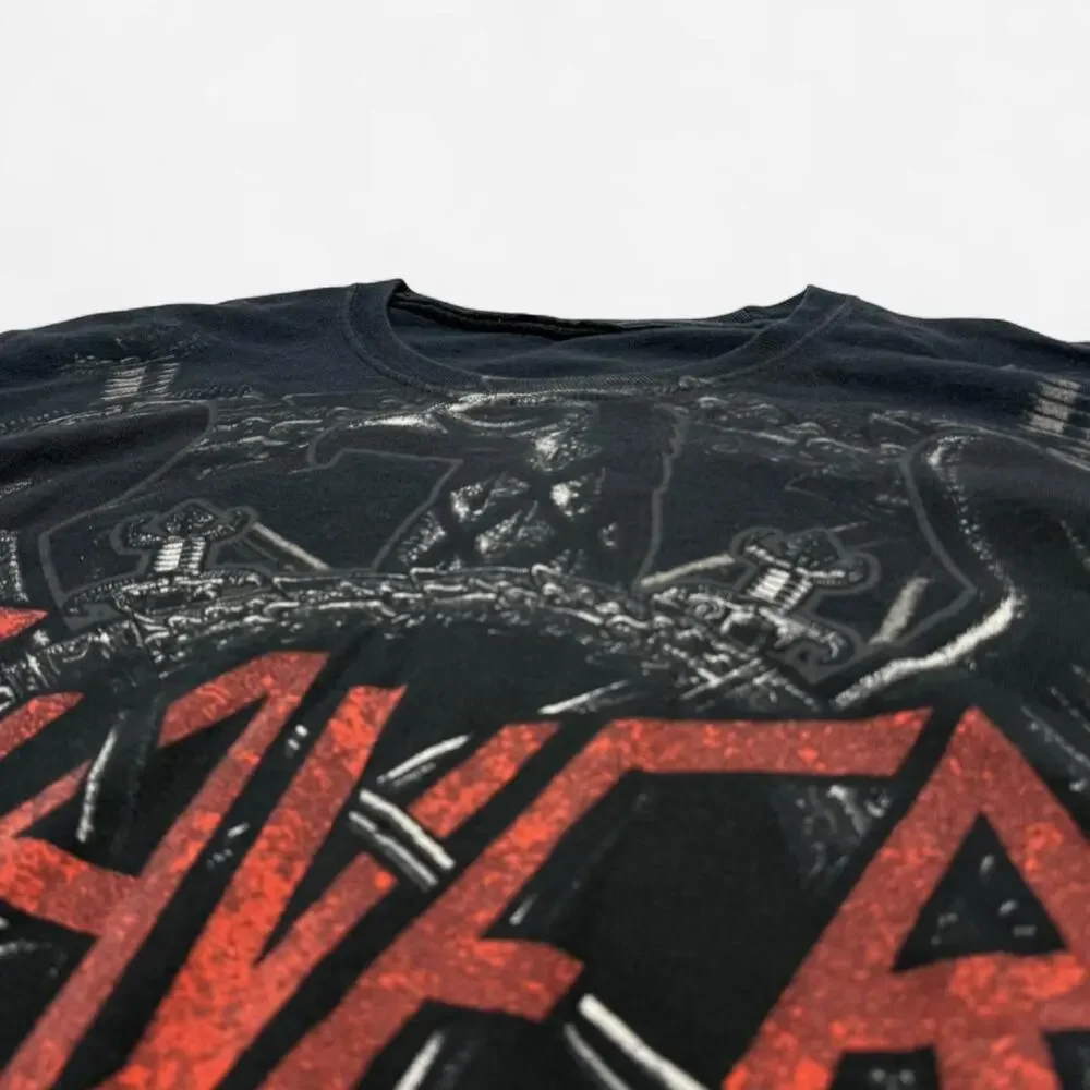 Slayer World Painted Blood Graphic Tee Black Fits L - Picture 3 of 5